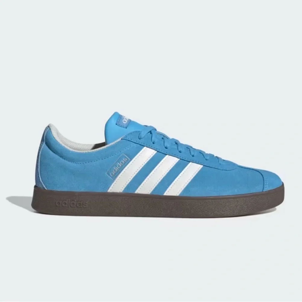 Adidas VL COURT 2.0 SHOES in Semi Blue Burst / Core White / Gum NIB